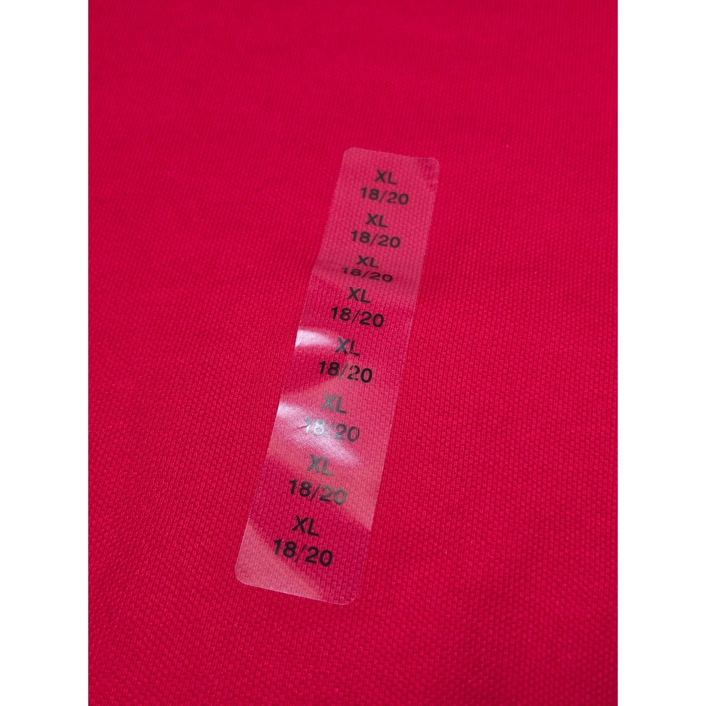 Polo Ralph Lauren Boys Red Short Sleeve Pique Polo Shirt Size XL 18-20 - Picture 4 of 6